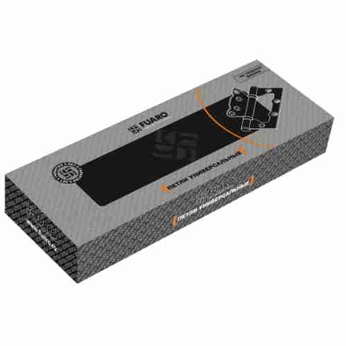 Комплект 8 шт. - Петля дверная накладная без врезки (бабочка) Fuaro 500-2BB 100x2,5 PB латунь